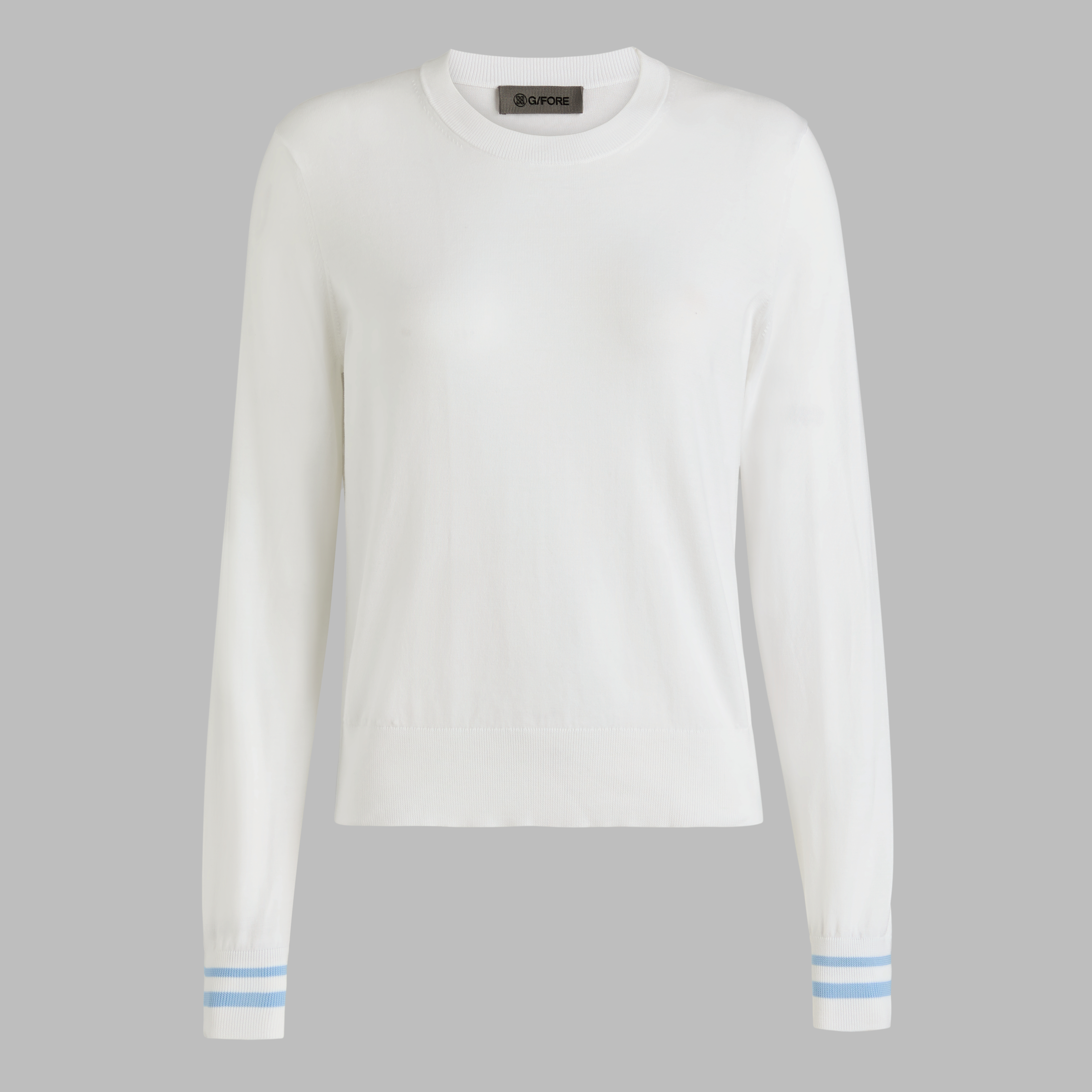 G/Fore Chalk White - Cooling Cotton Crewneck Jumper