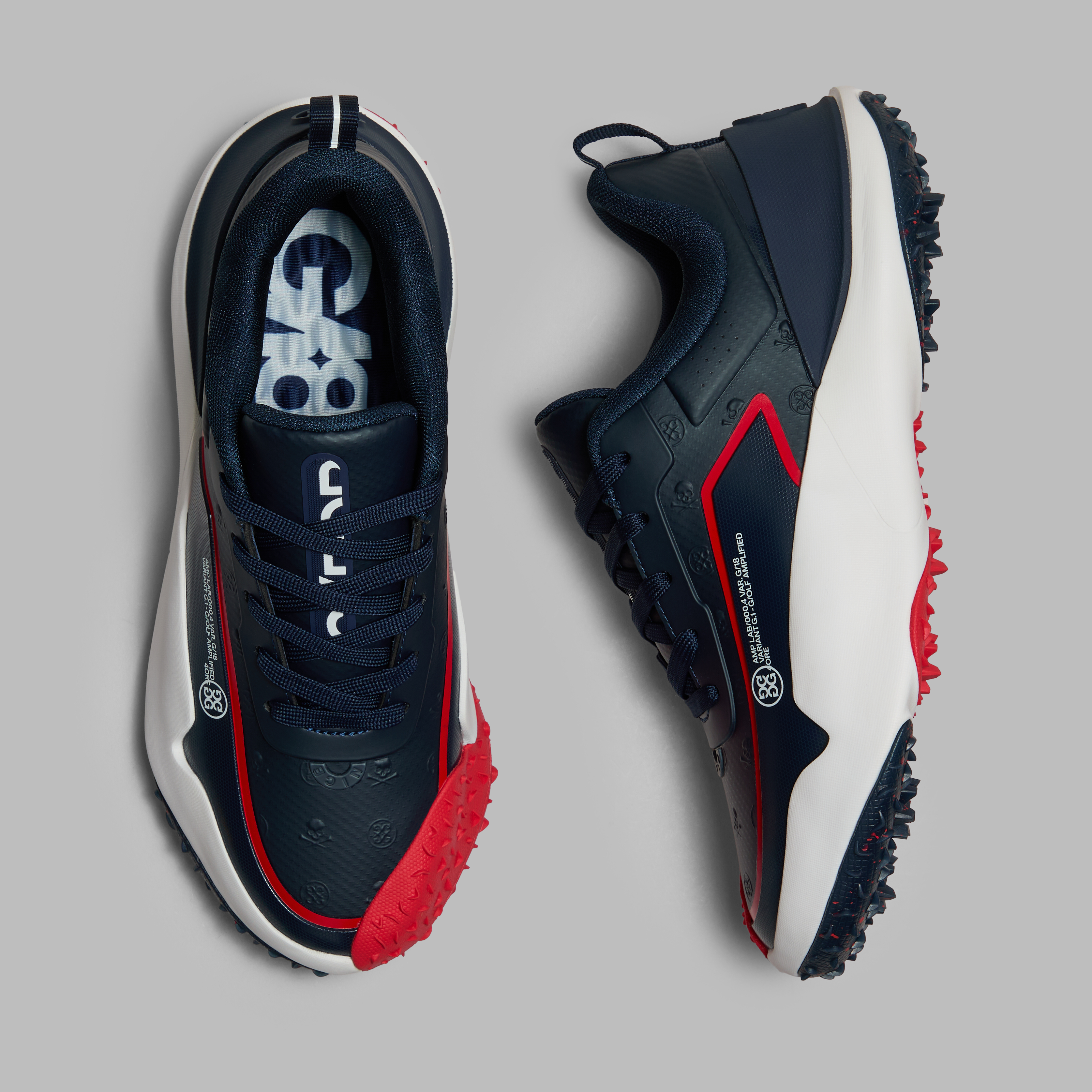 G/Fore Men's Twilight / Lava - G/18 Embossed Skull & Tees Golf Shoe