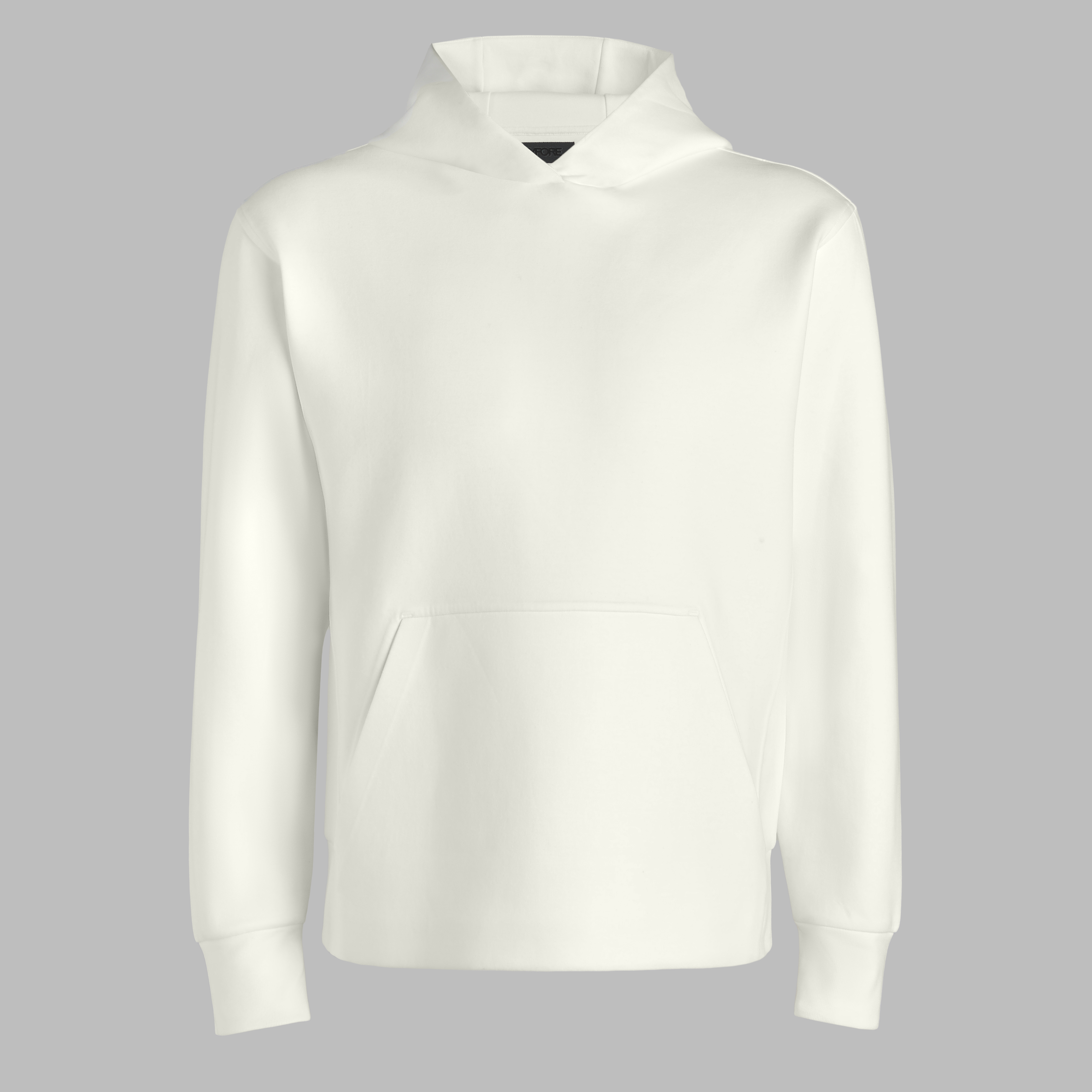 G/Fore Chalk White - Cotton Blend Scuba Hoodie