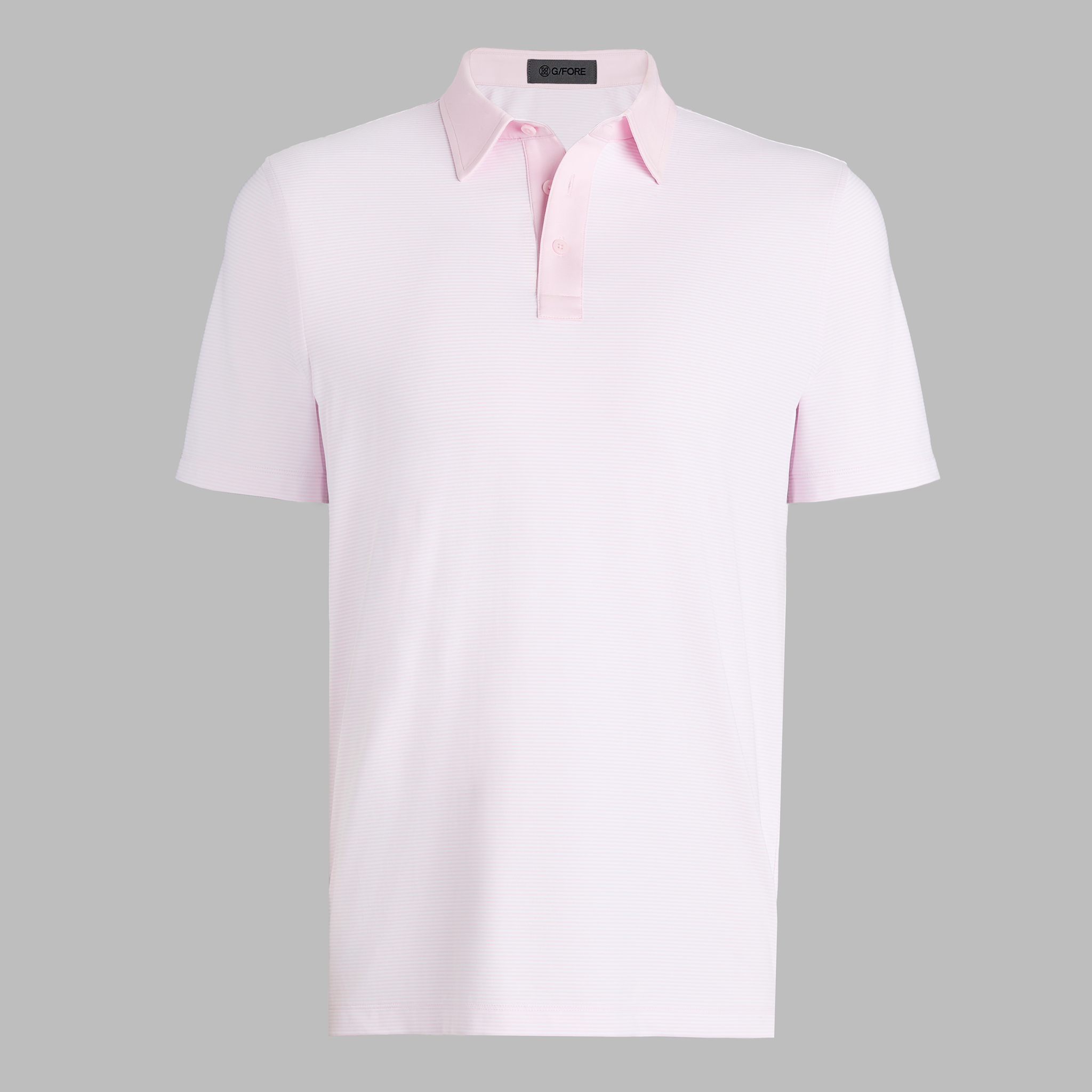 G/Fore Men's Blush - Feeder Stripe Fine Tech Jersey Polo