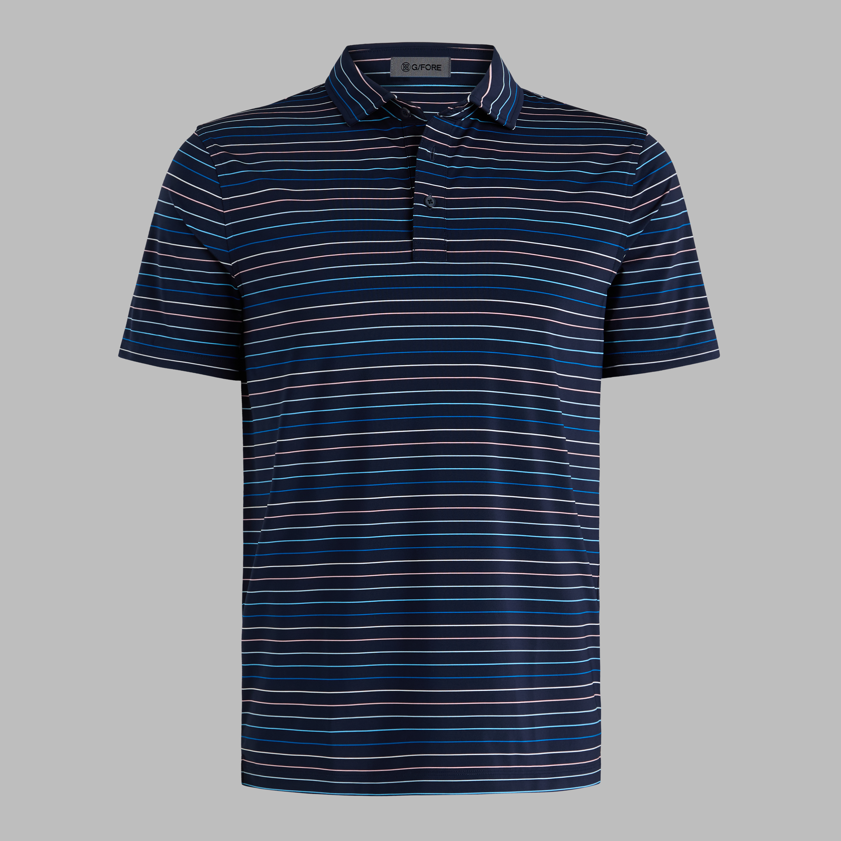 G/Fore Twilight / Baja - Multi Stripe Tech Jersey Polo