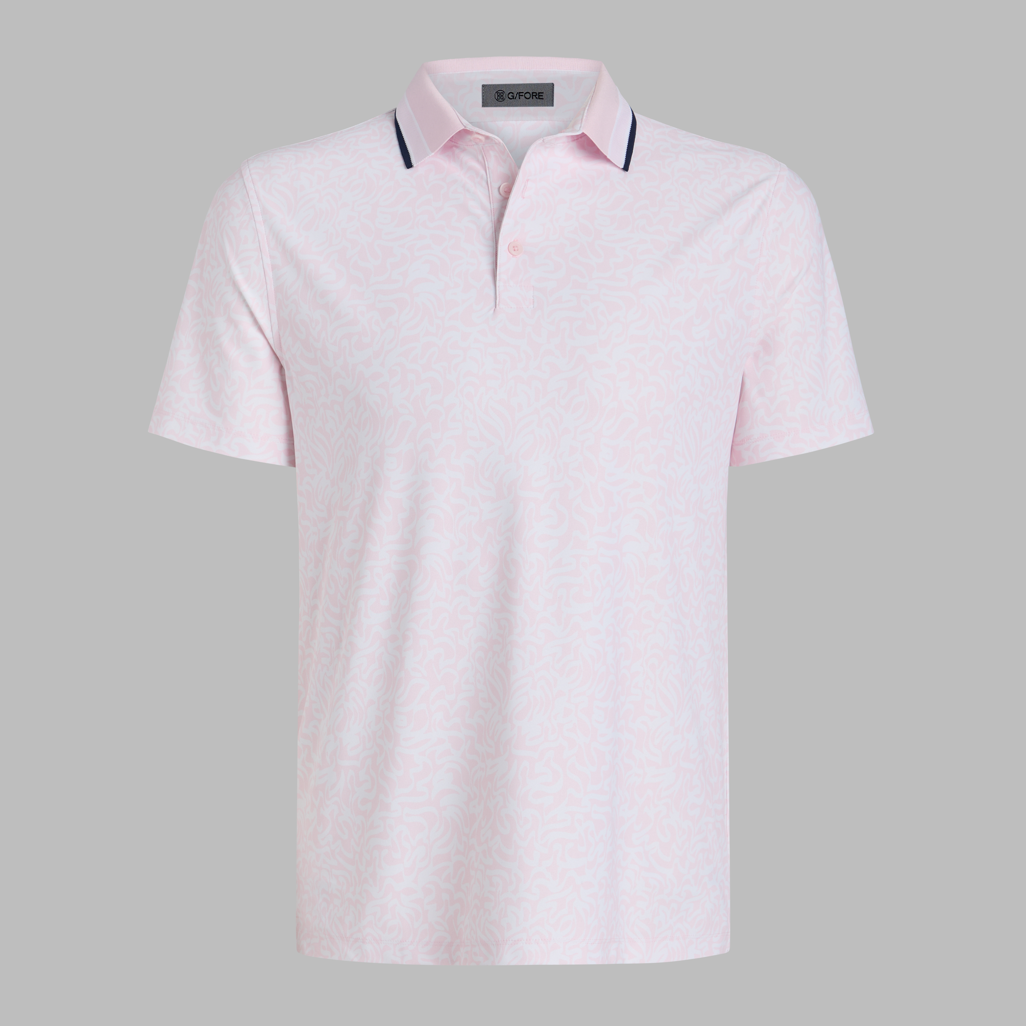 G/Fore Blush - Scribble Tech Jersey Polo