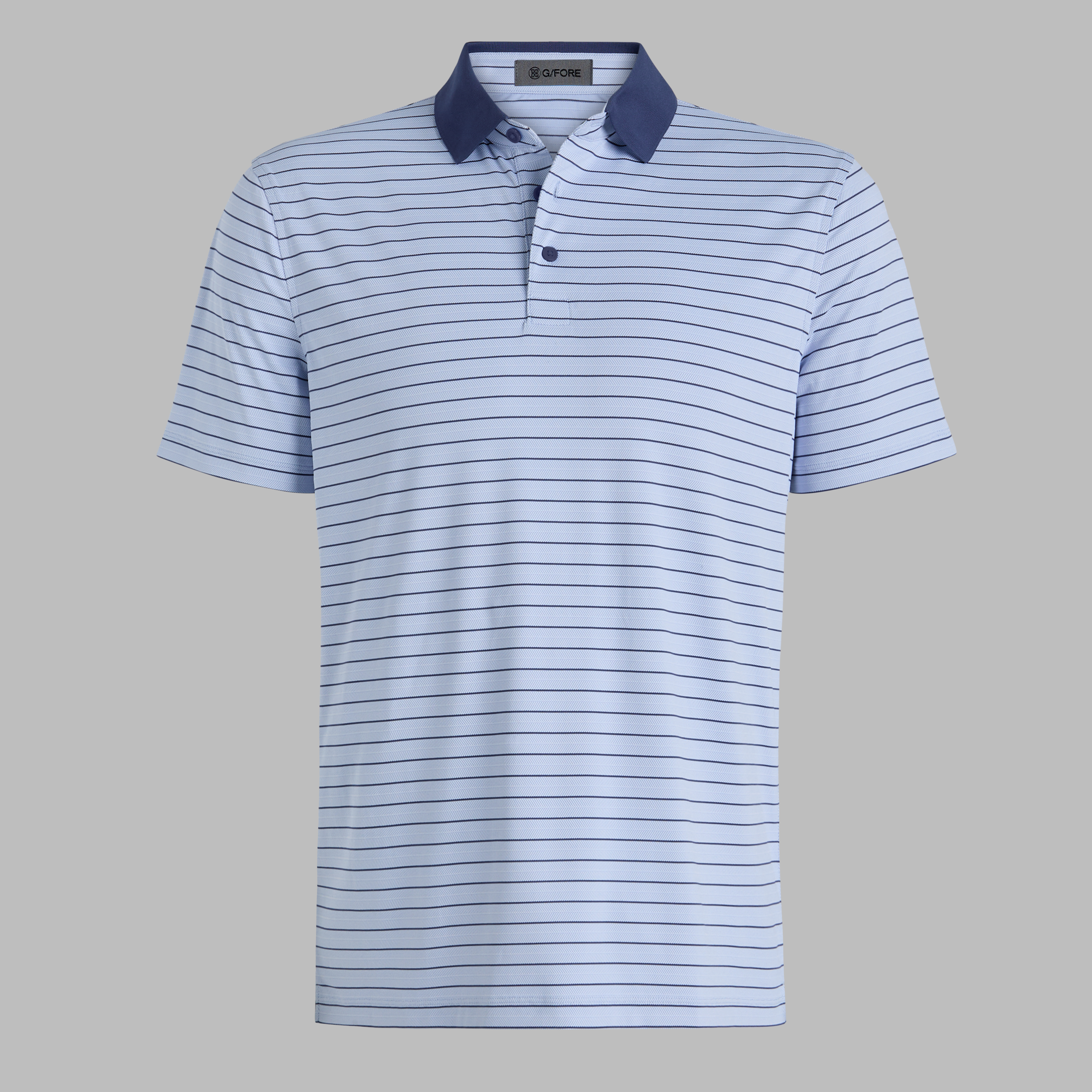 G/Fore Willow - Herringbone Stripe Tech Jersey Polo