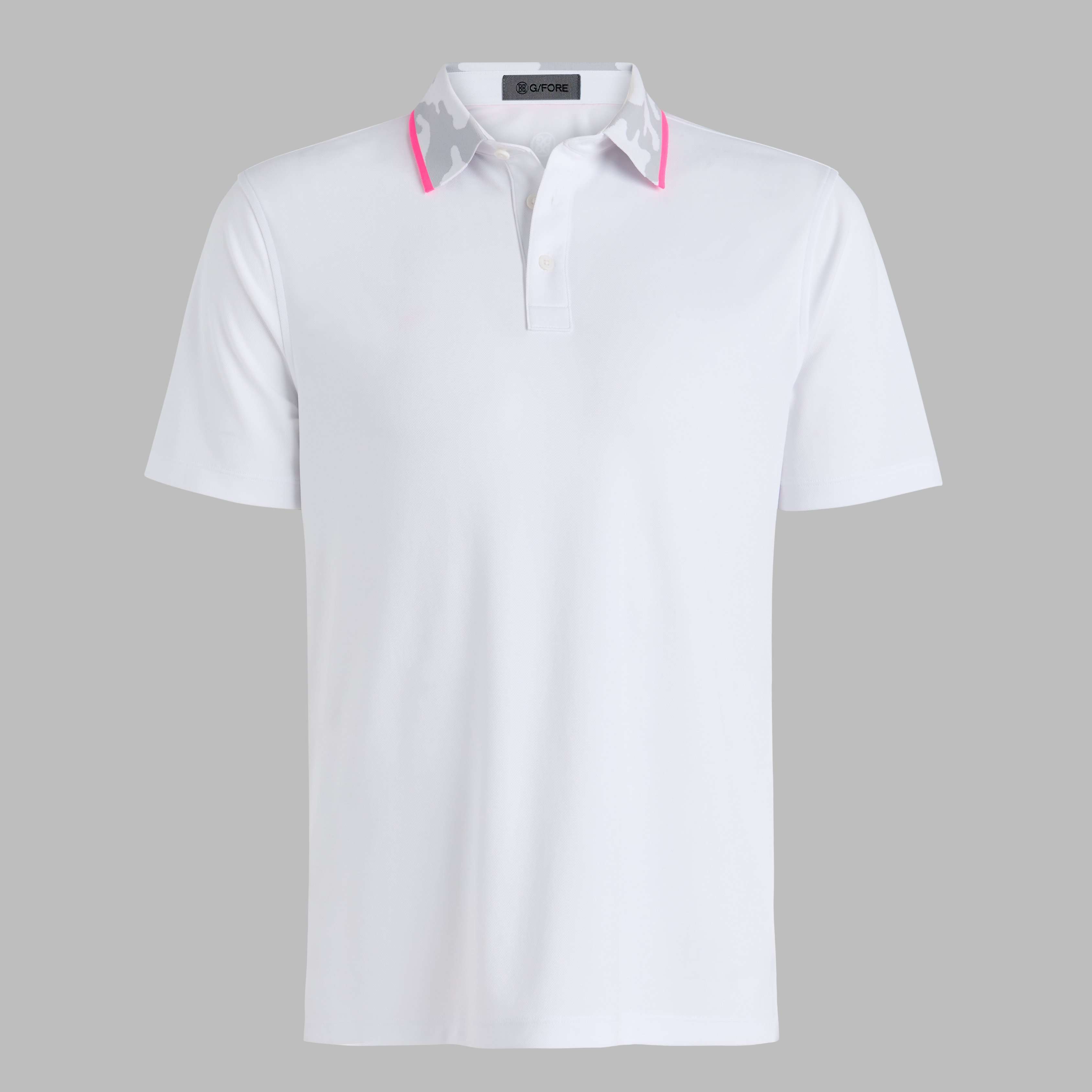 G/Fore Snow - Camo Collar Performance Piqué Polo