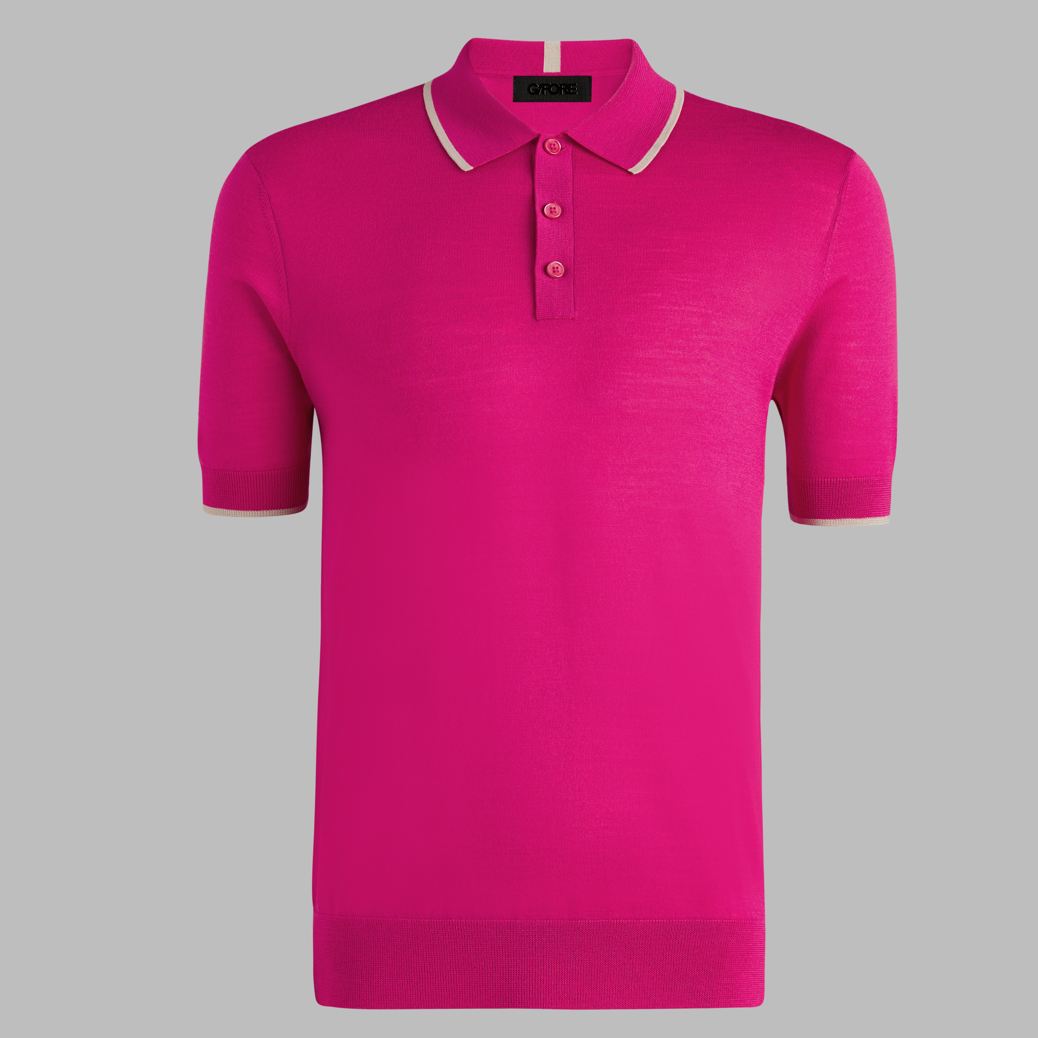 G/Fore Knockout Pink - Ltd Release Merino Wool Knit Jumper Polo