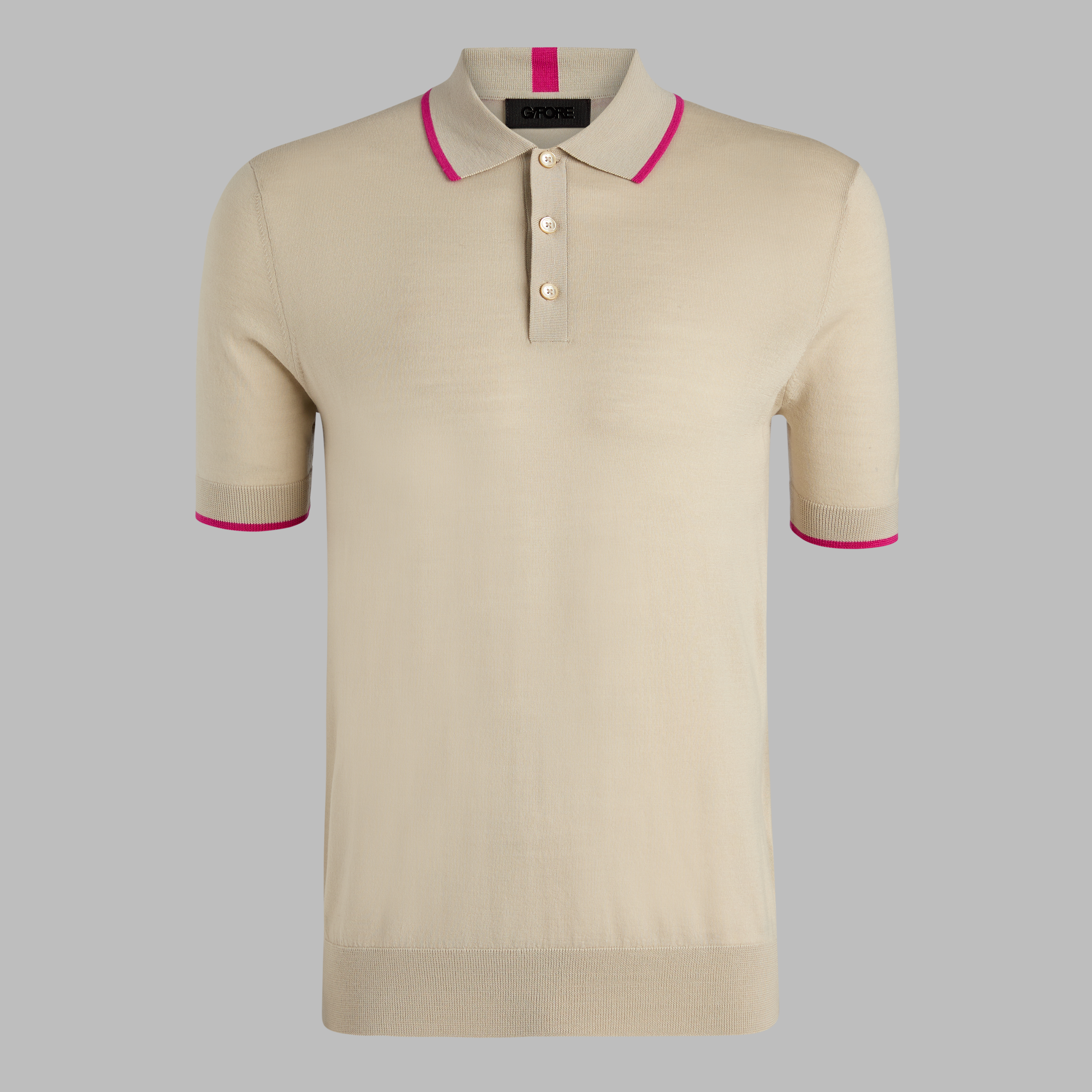 G/Fore Pumice - Ltd Release Merino Wool Knit Jumper Polo