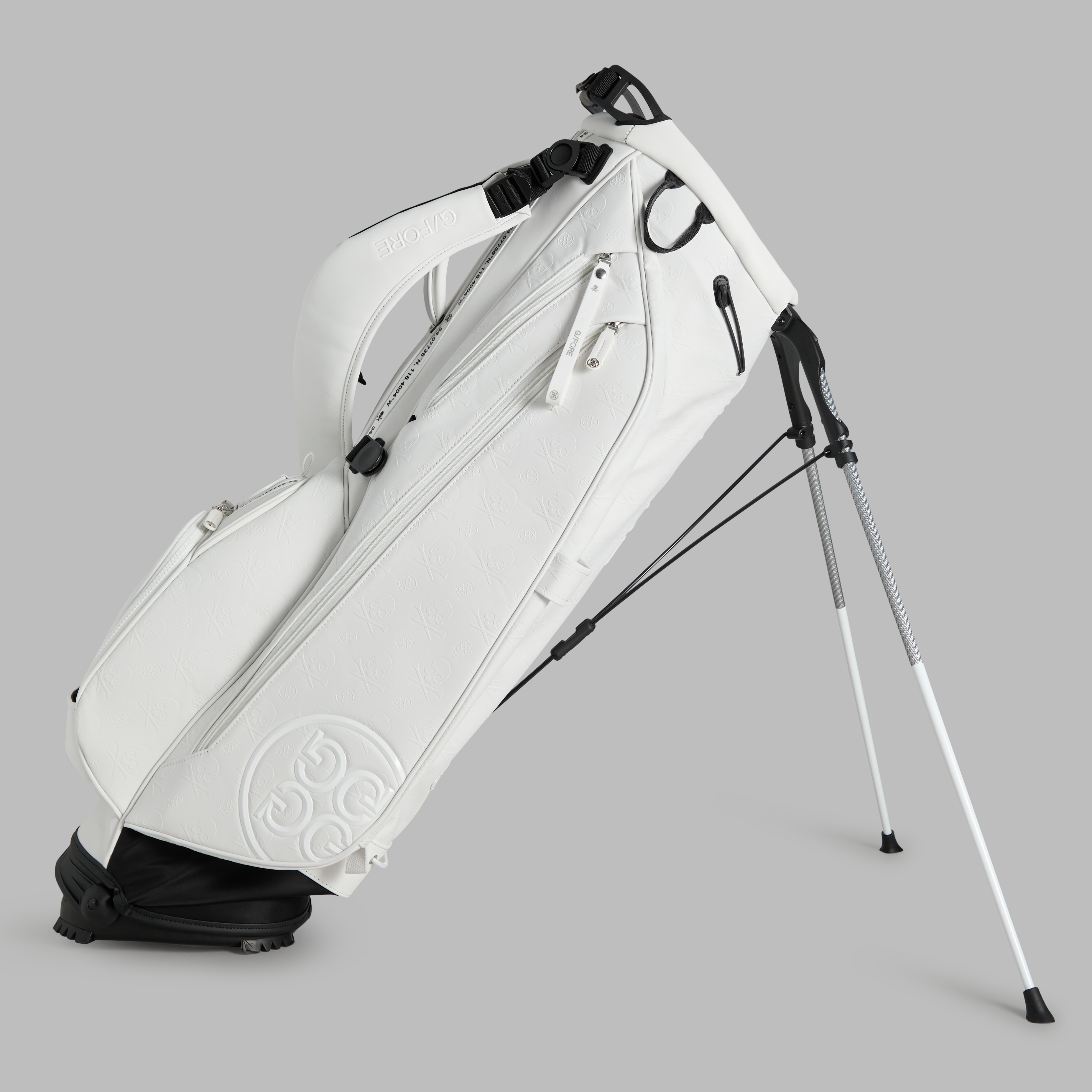 G/Fore Snow - Embossed Skull & Tees Daytona Carry Golf Bag