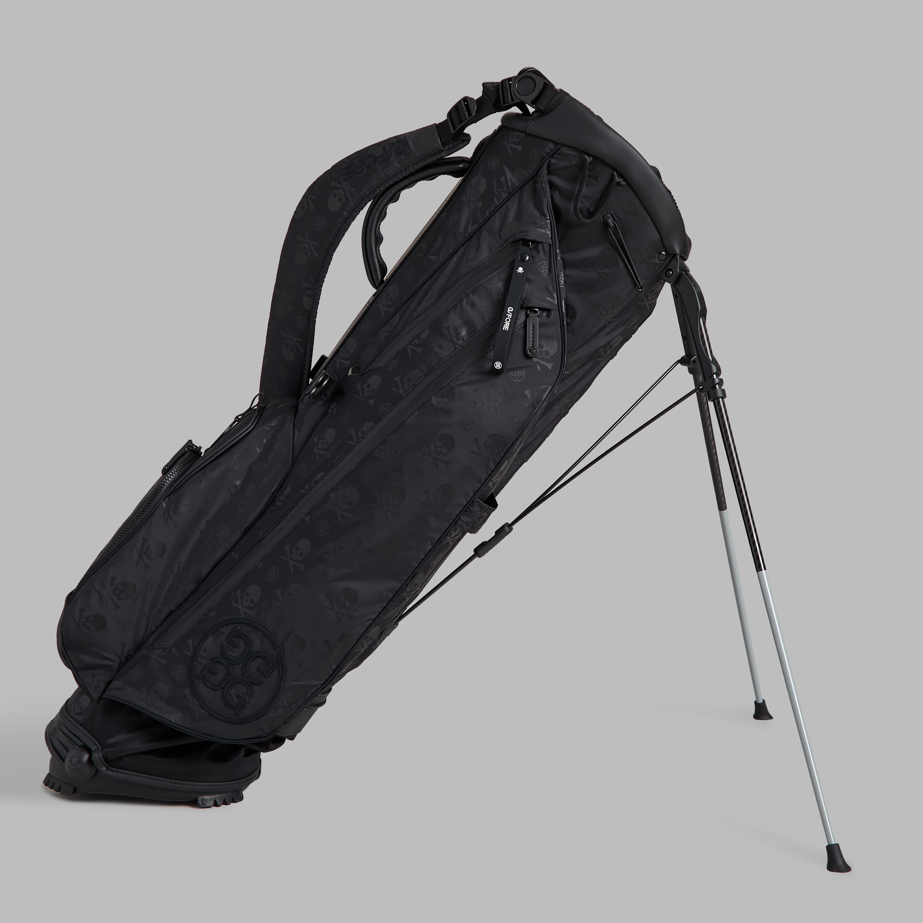 G/Fore Onyx - Scramble Skull & Tees Parachute Carry Golf Bag