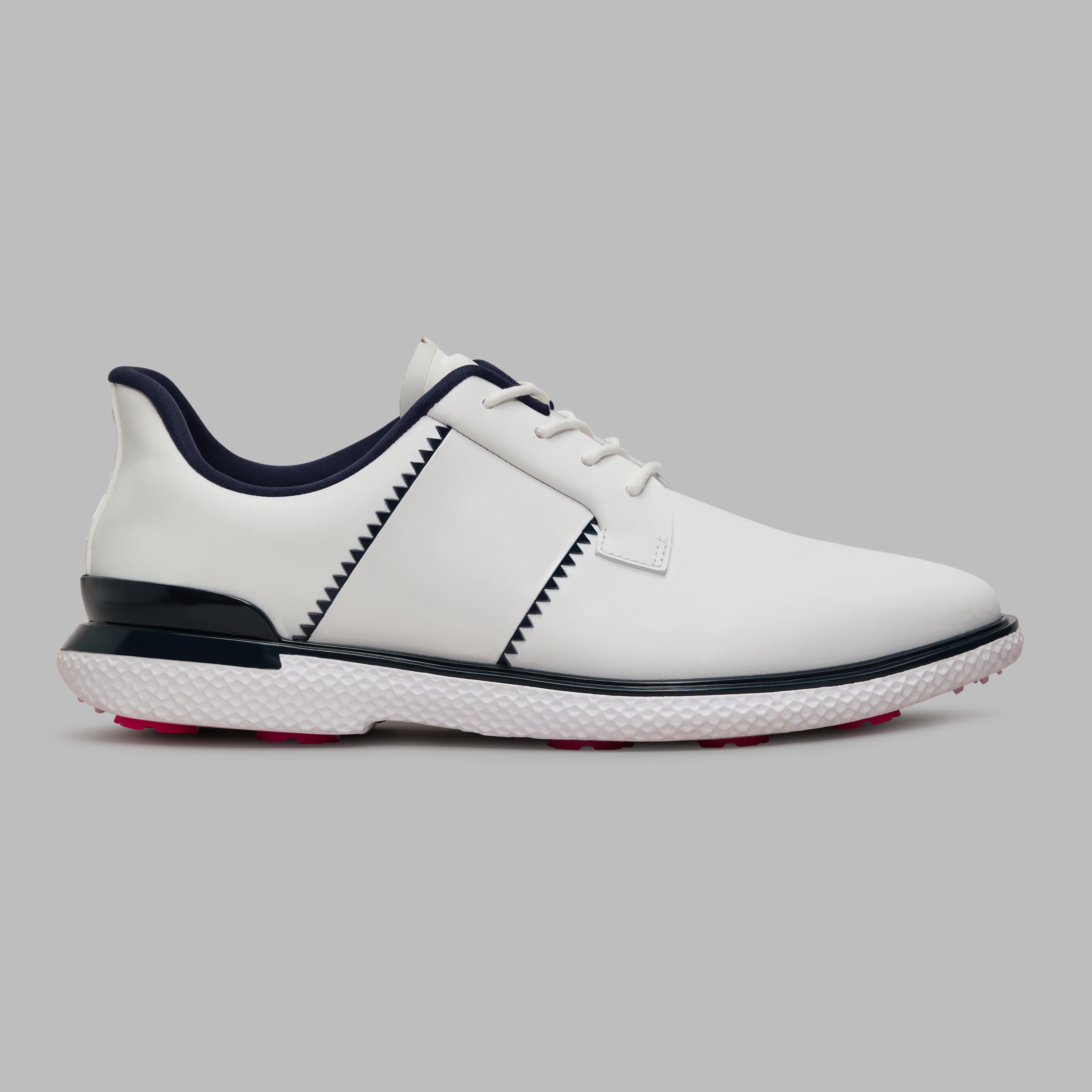 G/Fore Women's Snow / Twilight - Gallivan2r Side Stripe Kiltie Golf Shoe