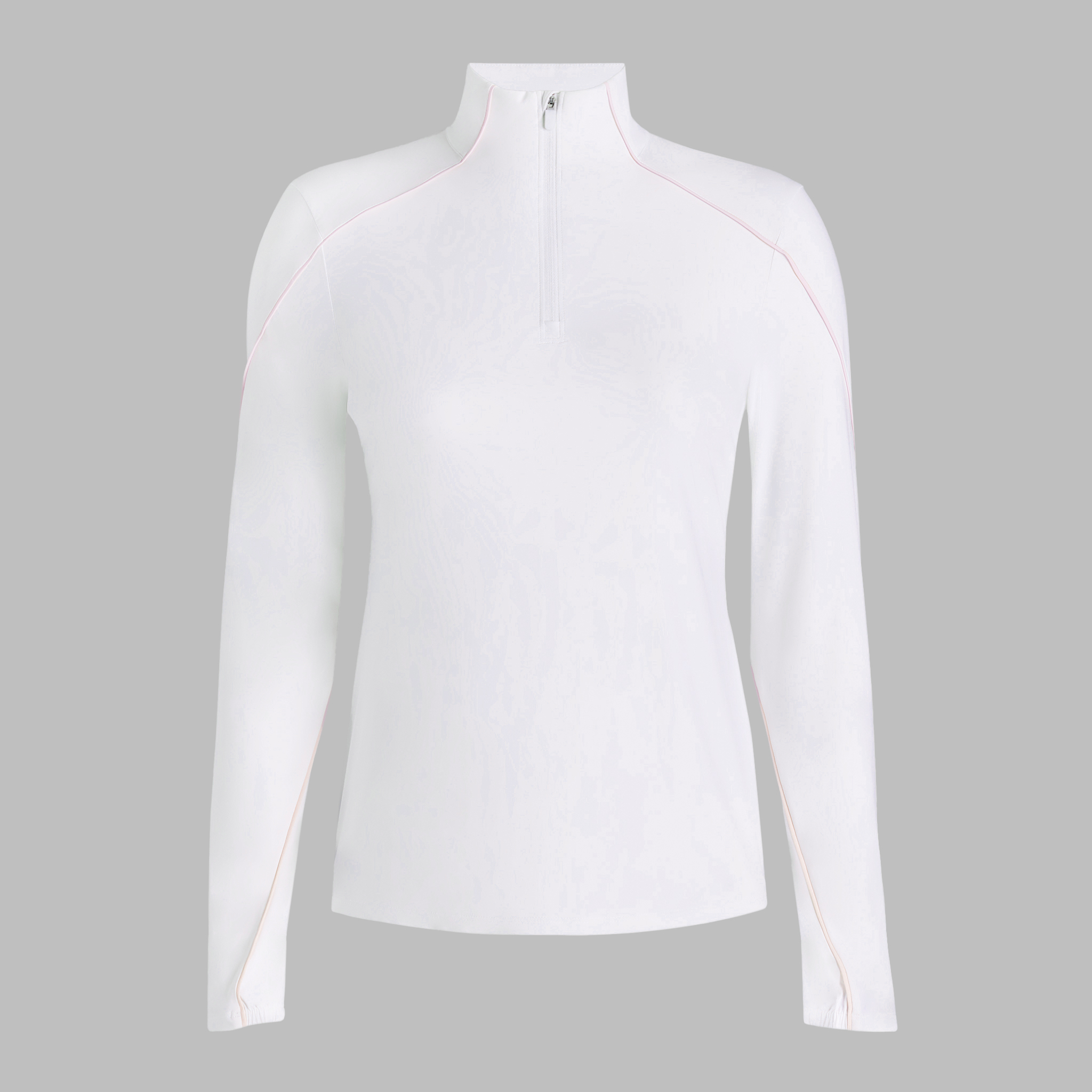 G/Fore Snow / Blush - Sun Shield Silky Tech Nylon Quarter Zip Pullover