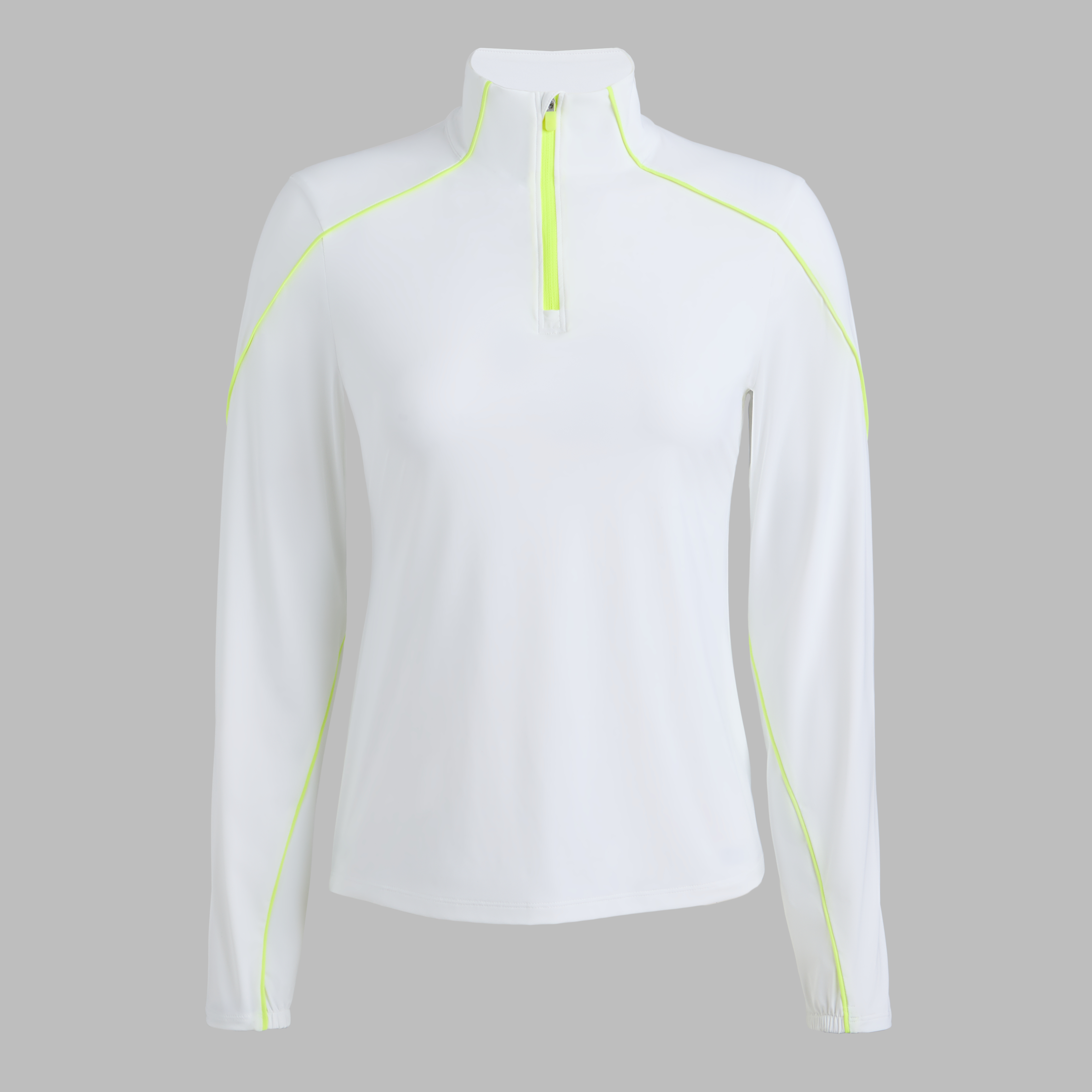 G/Fore Snow / Electric - Sun Shield Silky Tech Nylon Quarter Zip Pullover