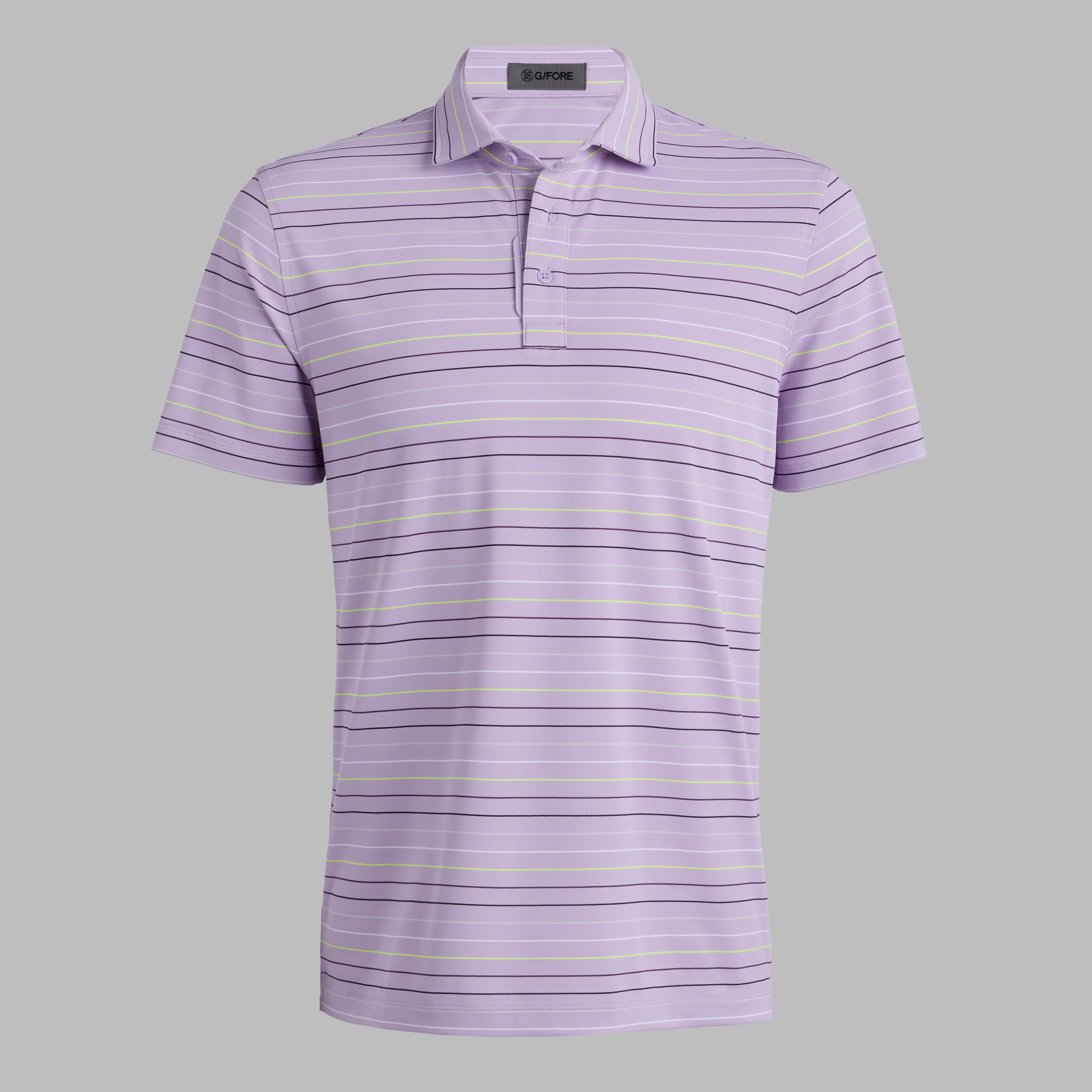 G/Fore Iris - Multi Stripe Tech Piqué Performance Polo