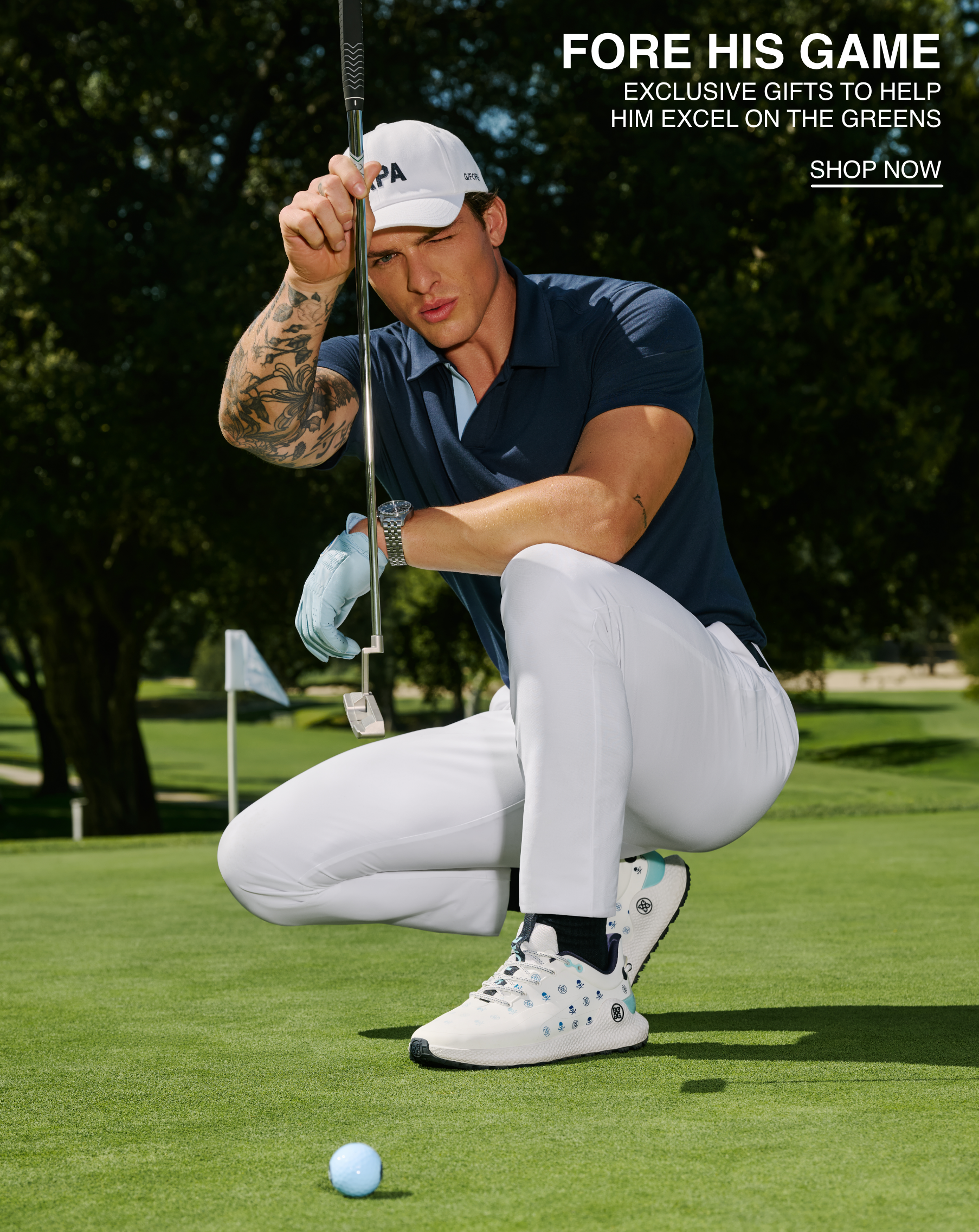 fore his game