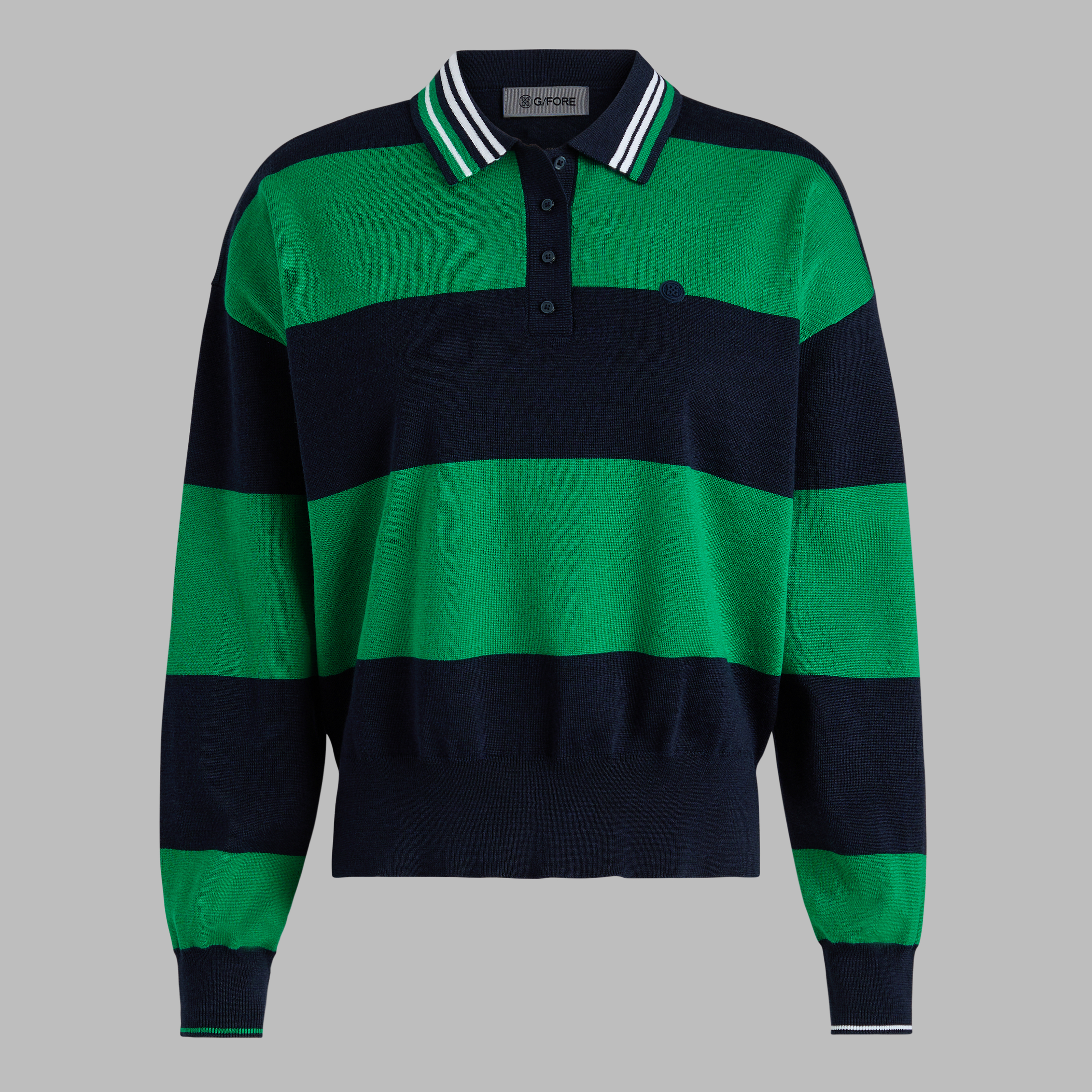 G/Fore Dark Clover - Rugby Merino Wool Jumper Polo