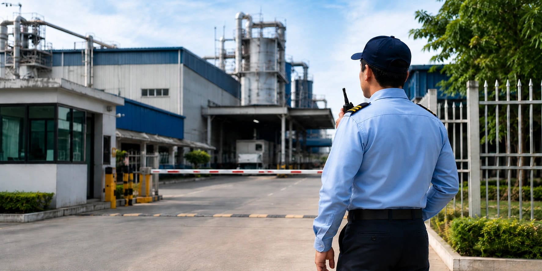 Factory and industrial security guards