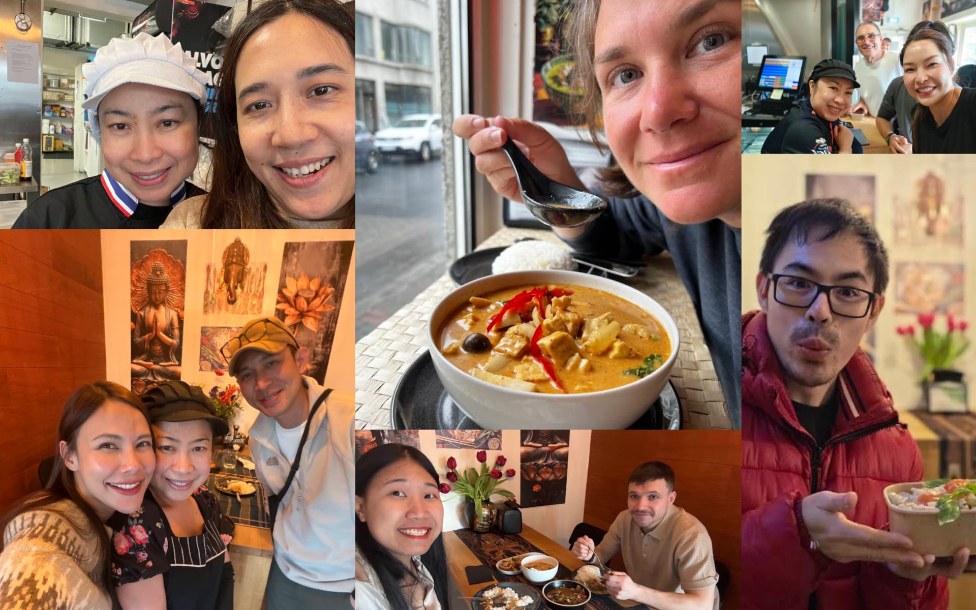 Guests dining at Thai Cuisine House