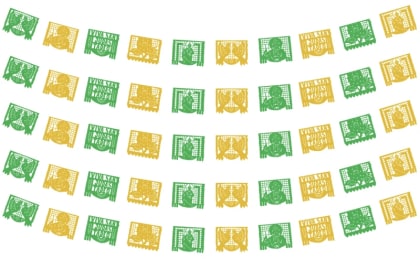 Tira de San Judas Tadeo Enramada de Plastico Picado | Papel Picado DecorameC Huixcolotla Puebla Tira de San Judas Tadeo Enramada de Plastico Picado - Papel Picado Artesanal DecorameC