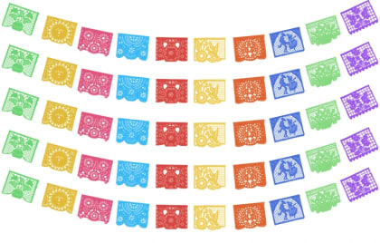 Plástico Picado para Toda Ocasión Multicolor Envio Rapido | Papel Picado DecorameC Huixcolotla Puebla Plastico Picado para Toda Ocasion Enramada Multicolo - Papel Picado Artesanal DecorameC