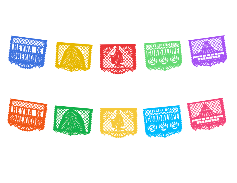 Tiras de Virgen de Guadalupe listas para envio