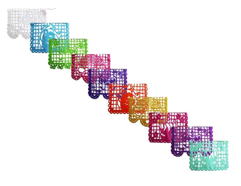 Enramada de Unicornio Papel Picado Cumpleaños Plastico Picado 