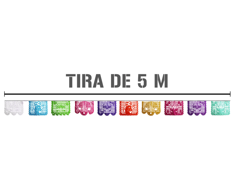 Enramada de Unicornio Papel Picado Cumpleaños Plastico Picado 