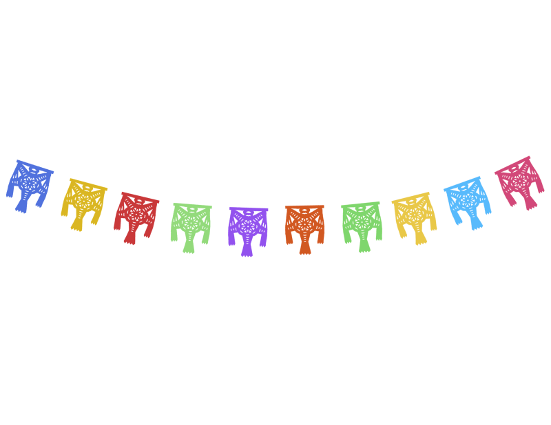 Tira de Piñata Enramada lista para colgar Guirnalda de Navidad