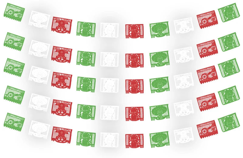 plastico picado revolucion mexicana tira para el 20 de noviembre