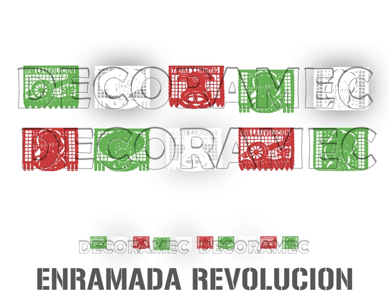 plastico picado revolucion mexicana tira para el 20 de noviembre