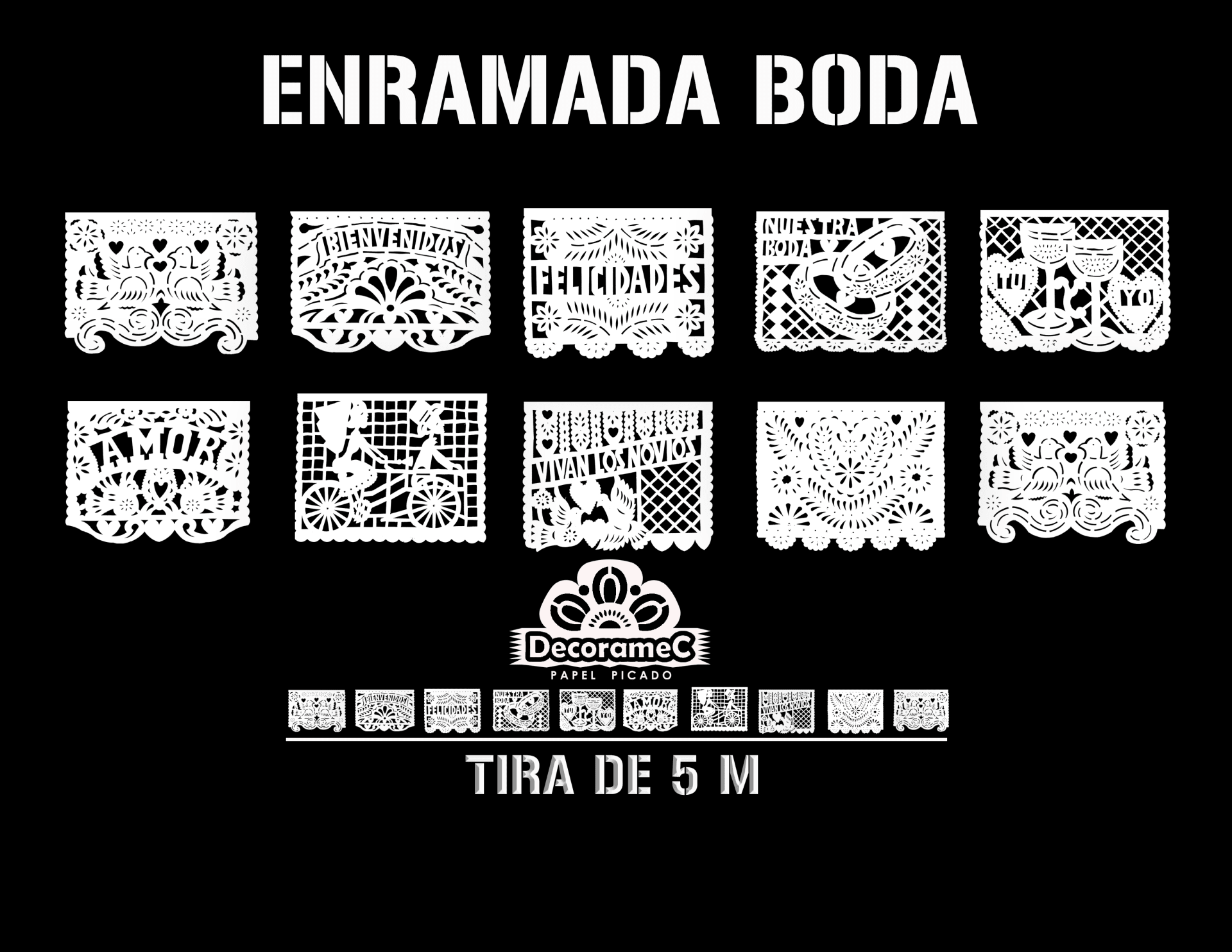 Cómo decorar una boda mexicana con papel picado artesanal