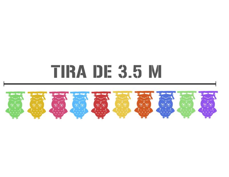 Tira de Plástico Picado para Graduación | Decoración Escolar thumbnail
