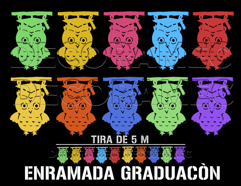 Tira de Plástico Picado para Graduación | Decoración Escolar thumbnail