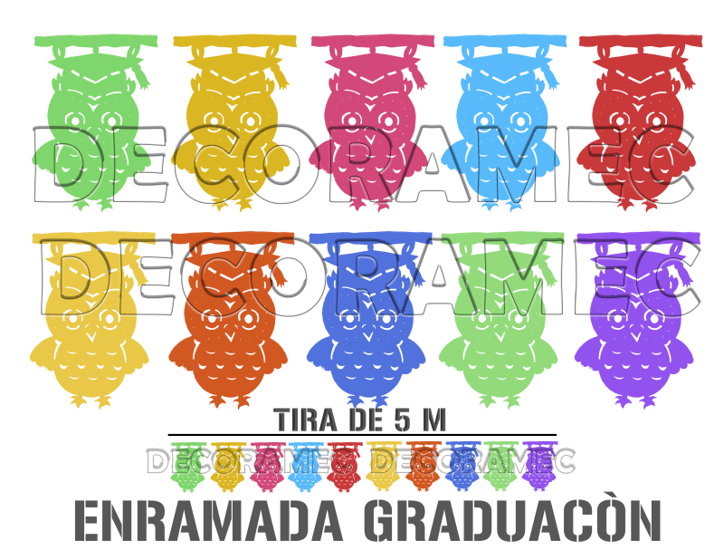Tira de Plástico Picado para Graduación | Decoración Escolar thumbnail
