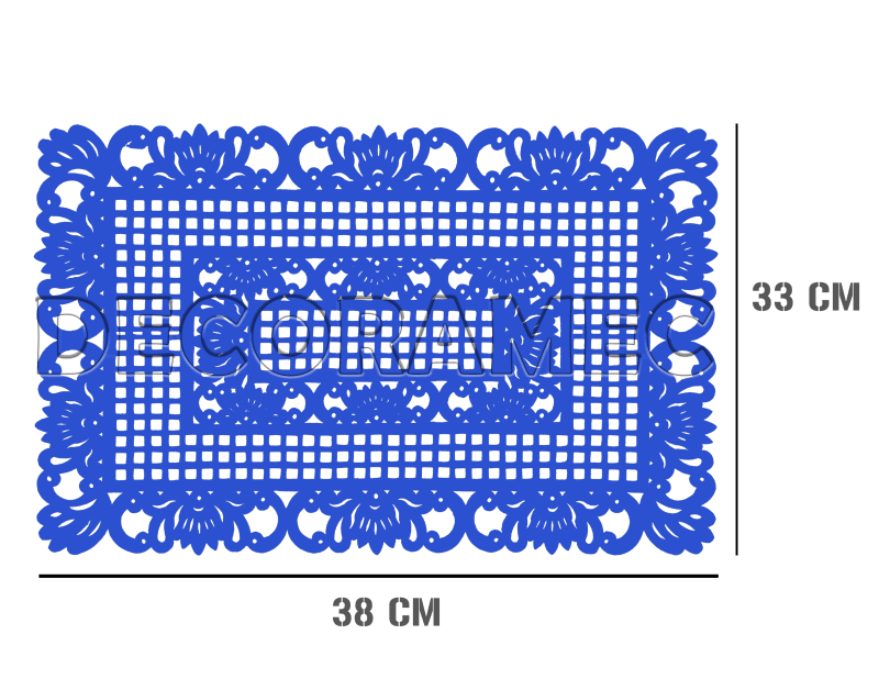 Mantel Rectangular Plastico Picado