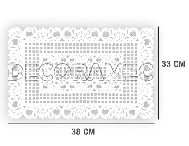 Mantel Rectangular Plastico Picado