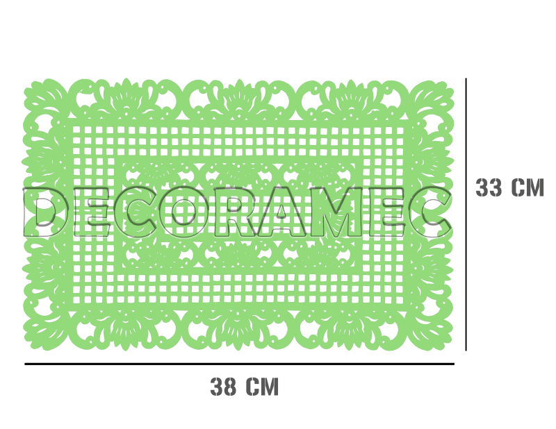 Mantel Rectangular Plastico Picado