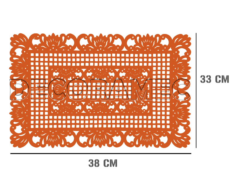 Mantel Rectangular Plastico Picado