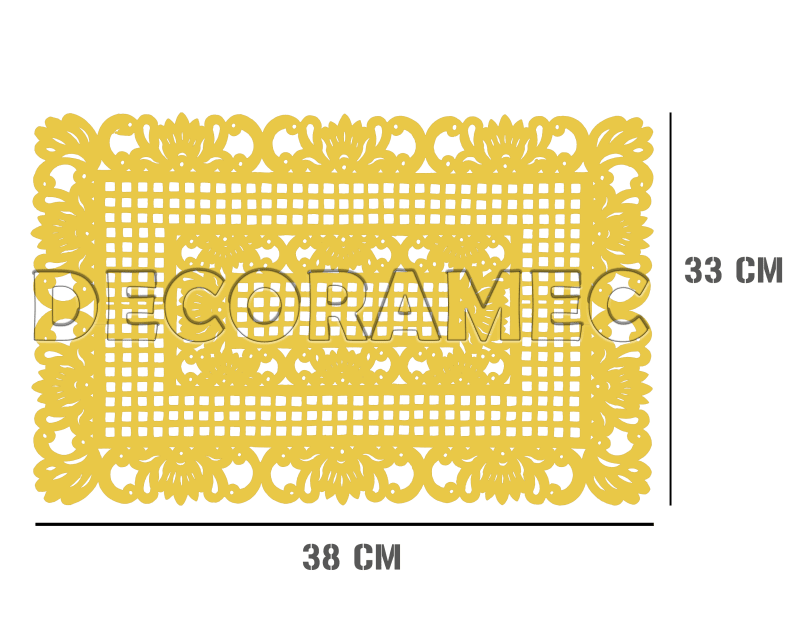 Mantel Rectangular Plastico Picado