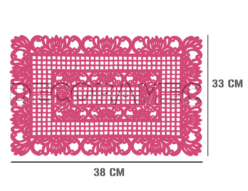Mantel Rectangular Plastico Picado