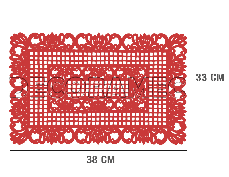 Mantel Rectangular Plastico Picado