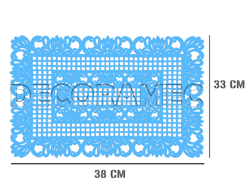 Mantel Rectangular Plastico Picado
