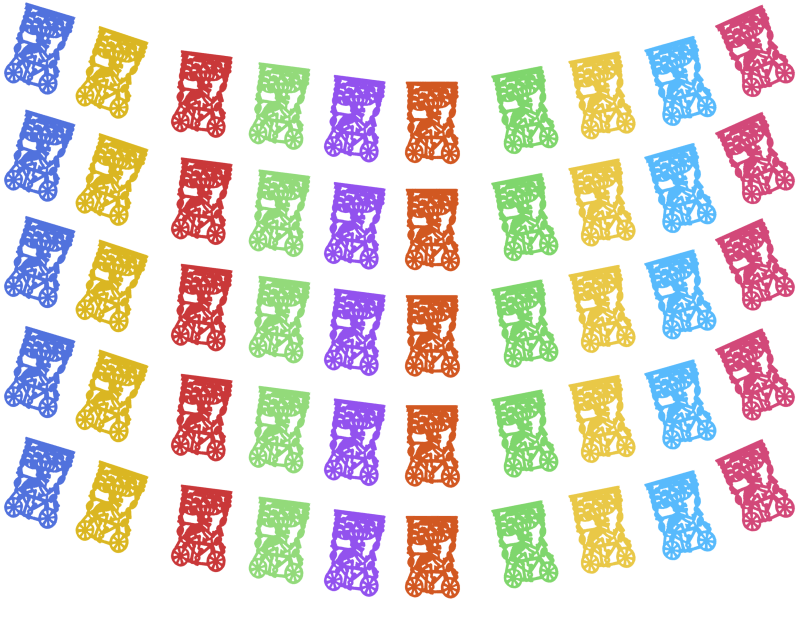 Plastico Picado Dia de Muertos Panadero Envio Rapido y Seguro