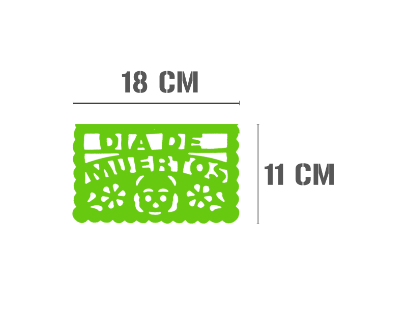 Tira de Papel Picado Dia de Muertos Papel China Enramada Lista Para envio