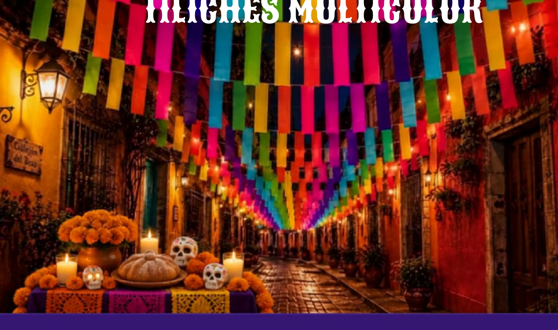 Tiliches Multicolor - Día de Muertos (Plastico) | Papel Picado DecorameC Huixcolotla Puebla Tiliches Multicolor - Día de Muertos (Plastico) - Diseño - Papel Picado Artesanal DecorameC
