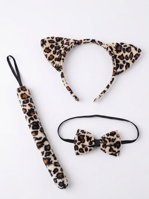 Accesorios X 3 Leopardo Cafe - disfraz Halloween Guayaquil