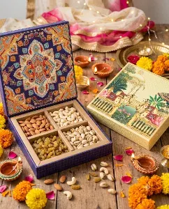 Diwali - Dry Fruit Gifting Box (Shahi Mandala & Shagun Nandi)