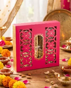 Diwali - Dry Fruit Gifting Box (Royal Jali)