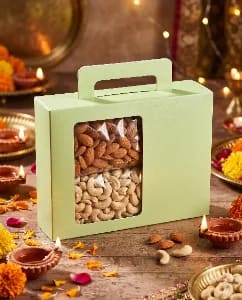 Diwali - Dry Fruit Gifting Box (Pastel Window)