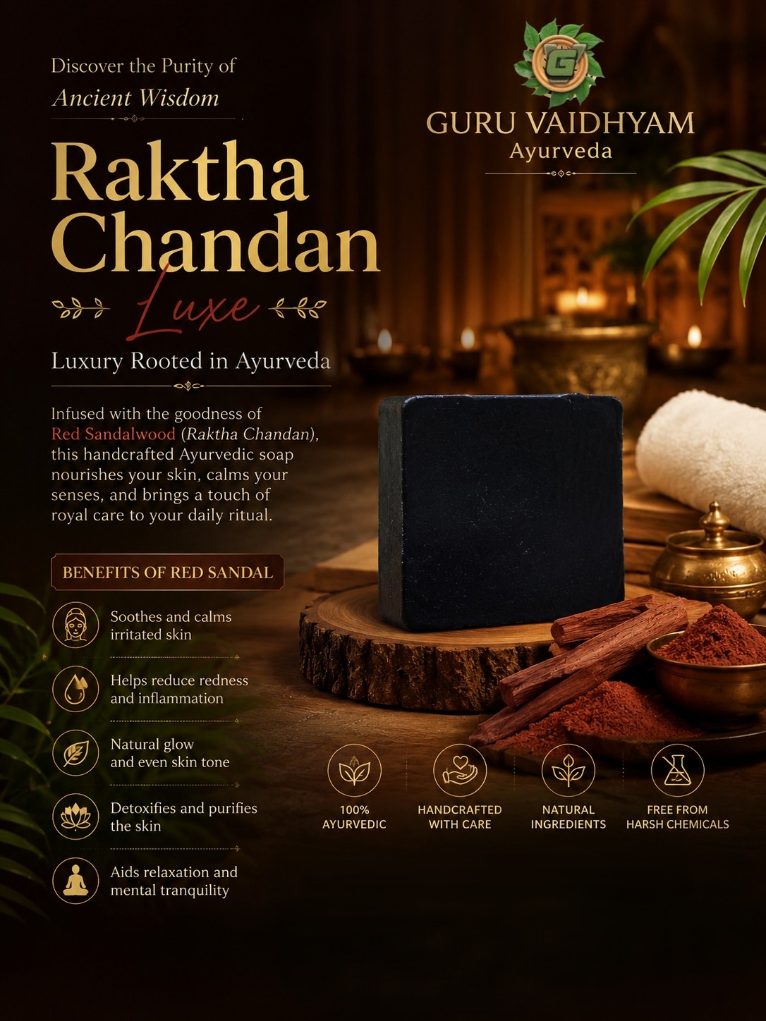Rakthachandan Luxe Soap