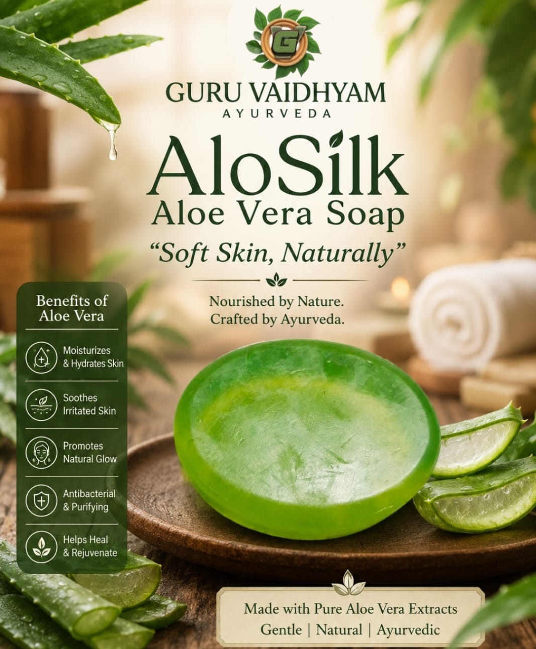 AloSilk Aloe Vera Soap