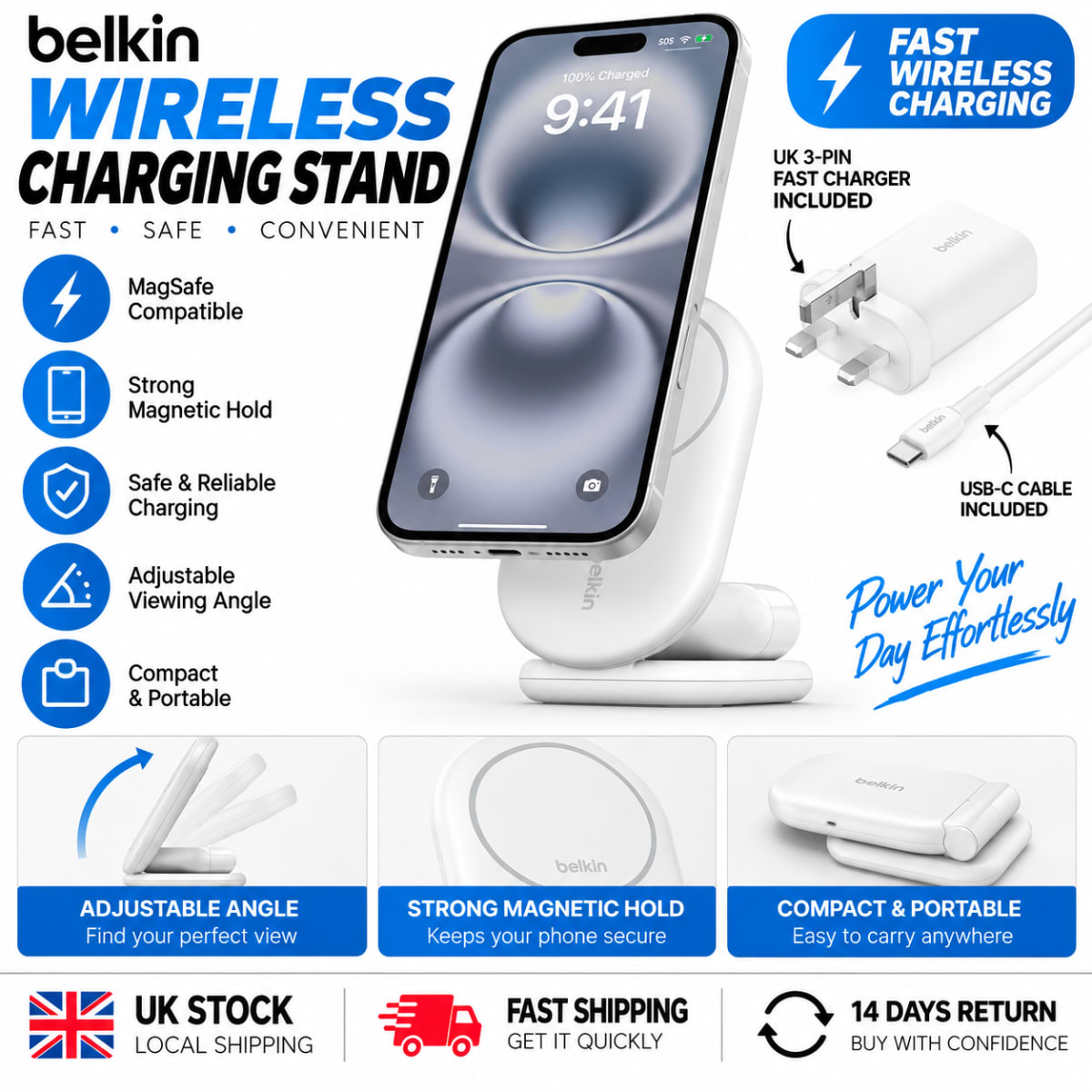 2-in-1 Wireless Charging Stand